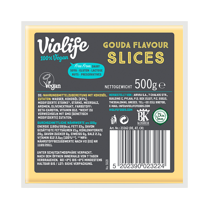 Violife-Gouda-Geschmack-Scheiben bei R-express Gastronomie Lebensmittel Grosshandel online kaufen